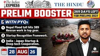 Thumbnail: The Hindu News Paper Analysis | 28th August 2026 | Daily Current Affairs by Rishav Sharma Sir