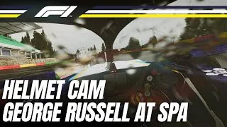 Thumbnail: George Russell | Helmet Cam Lap | 2021 Belgium Grand Prix Qualifying | Assetto Corsa
