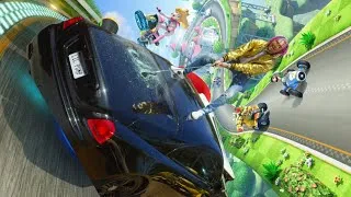 Thumbnail: Lil Pump - "ESSKEETIT" except he's playing Mario Kart