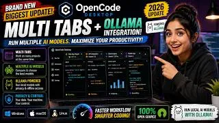 Thumbnail: OpenCode Desktop Biggest Update! Run Multiple AI Models with Multi Tabs + Ollama