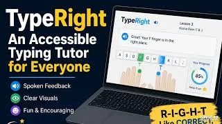 Thumbnail: I Built an Accessible Typing Tutor for Everyone | Meet TypeRight