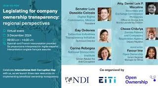 Thumbnail: Legislating for company ownership transparency: regional perspectives event