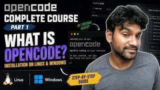 Thumbnail: OpenCode सीखें शुरुआत से! 🔥 AI Coding Agent Complete Course | Part 1
