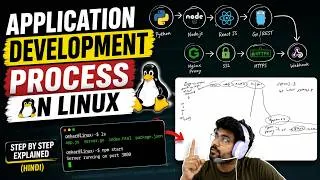 Thumbnail: [Hindi] Explaining the application development process on linux