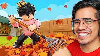 Thumbnail: A GAME ABOUT CLEANING LEAVES IN ROBLOX 😱