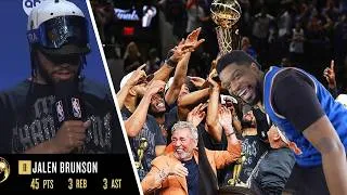 Thumbnail: KNICKS FINALLY WON A RING! The New York Knicks Larry O’Brien NBA Championship Trophy Presentation 🏆