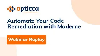 Thumbnail: Automatic Code Remediation at Scale with Moderne May 30