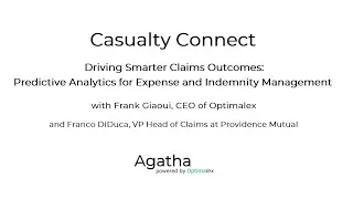 Thumbnail: Optimalex presents "Casualty Connect" with Franco DiDuca: "Driving Smarter Claims Outcomes"