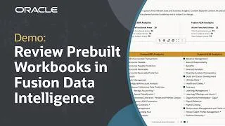 Thumbnail: How to Review Prebuilt Workbook Content in Oracle Fusion Data Intelligence