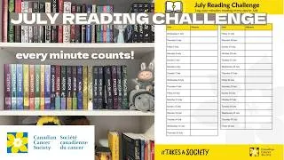 Thumbnail: Reading for a good cause📚| July fundraiser with the Canadian Cancer Society