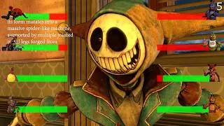 Thumbnail: Top 5 Poppy Playtime Chapter 5 vs FNAF Fight Animations WITH Healthbars