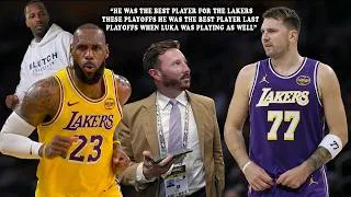 Thumbnail: Lebron Media Plant Doubles Down On Their Camp Believing LeBron Still Better Than Luka In Playoffs