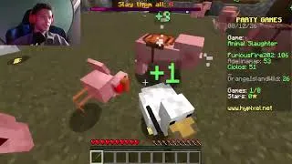 Thumbnail: Minecraft Party Games, but i'm locked in!