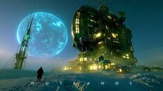 Thumbnail: OUTLANDS ⧫ Deep Atmospheric Snow Planet Ambience ⧫ Cyberpunk Soundscape Ft. @FocusSoundscapesMusic