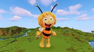 Thumbnail: Maya the Bee | Minecraft 3D Pixel Art Speed Build