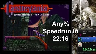 Thumbnail: Castlevania: SotN PSX Any% in 22:16