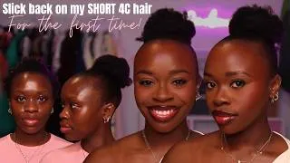 Thumbnail: First time doing a slick back on short 4c natural hair | Ore Otu