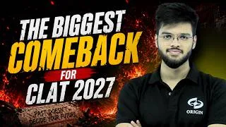 Thumbnail: Make the Biggest CLAT 2027 Comeback 🔥| Detailed Time Table & Strategy | Abhyuday Pandey