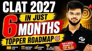 Thumbnail: CRACK CLAT IN 6 MONTHS | CLAT 2027 Complete Preparation Time Table | Abhyuday Pandey