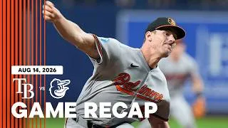 Thumbnail: Orioles vs. Rays Game Highlights (8/14/26) | MLB Highlights | Baltimore Orioles