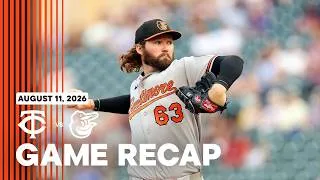 Thumbnail: Orioles vs. Twins Game Highlights (8/11/26) | MLB Highlights | Baltimore Orioles