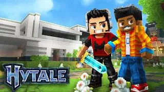 Thumbnail: ENCONTREI A CASA AUTOMÁTICA NO HYTALE!