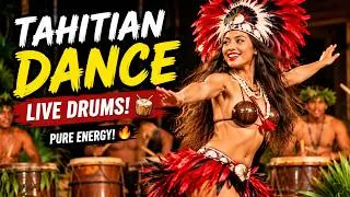 Thumbnail: 🌺 Incredible Tahitian Dance Performance with Live Drums! 🔥 #Shorts