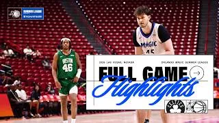 Thumbnail: SUMMER LEAGUE HIGHLIGHTS: ORLANDO MAGIC VS. BOSTON CELTICS