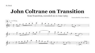 Thumbnail: John Coltrane – Transition (Bb) Transcription