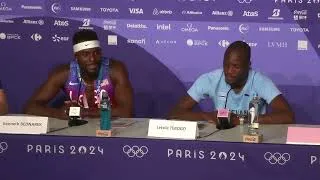 Thumbnail: LETSILE TEBOGO BEATS NOAH LYLES COVID FOR 200M OLYMPIC GOLD, BEDNAREK SILVER  PRESS CONFERENCE