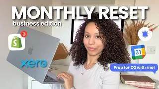 Thumbnail: business monthly reset ✨ how I plan to reach my goals in the next 90 days