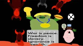 Thumbnail: Who wrote this stuff?  You're fired, I will sue you! I can't fire and sue myself!