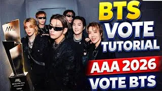 Thumbnail: BTS Needs Your Vote! 💜 AAA 2026 Voting Tutorial | Complete Guide hindi 🇮🇳 
