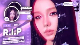 Thumbnail: izna 'R..I.P' (Line Distribution + Lyrics Color Coded)