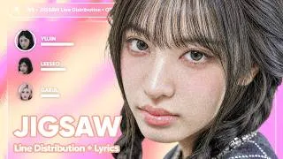 Thumbnail: IVE 'JIGSAW' (Line Distribution + Lyrics Color Coded)