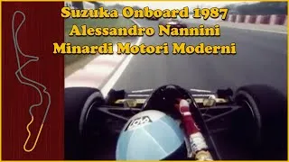 Thumbnail: Suzuka Onboard 1987 - Alessandro Nannini in Minardi/Motori Moderni