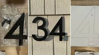 Thumbnail: 8in Black Floating House Numbers | Close Look + Review
