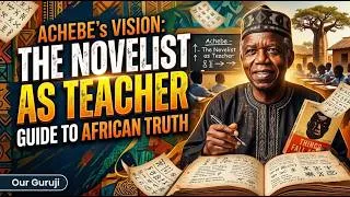 Thumbnail: The Novelist as Teacher by Chinua Achebe || A short and shallow Analysis || Our Guruji