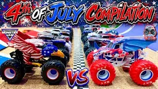Thumbnail: Toy Diecast Monster Truck Racing Tournament | OurTime4Adventures 4th of July Compilation | 3 YEARS!