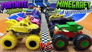 Thumbnail: Toy Diecast Monster Truck Racing Tournament | Round #43 | World First FORTNITE 🆚 MINECRAFT Battle