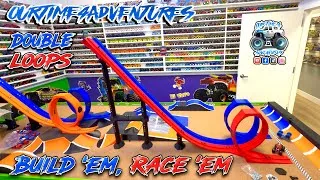 Thumbnail: Monster Jam Toy Monster Truck Racing with OurTime4Adventures NEW Double Loop tracks! LET’S GO RACING