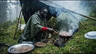 Thumbnail: Building a Survival Shelter in a Dangerous Storm Emergency /Jungle Shelter Challenge Adventure#rain