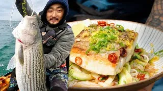 Thumbnail: Big Striper Catch and Cook | Japanese cold noodle