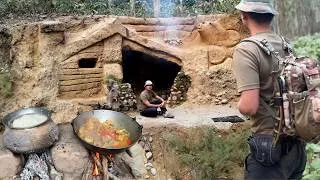 Thumbnail: Beautiful Survival House Pork Meat Rice Eating In Survival PIG House Build By Team Ex Romeo Bagjhoda