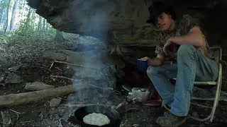 Thumbnail: Camping Overnight in a Cave & Hunting for Amazing Rocks!