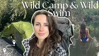 Thumbnail: Solo Wild swimming & Wild Camping on the River Bank 🏕️🥾🌿 || River Camp in a Heatwave