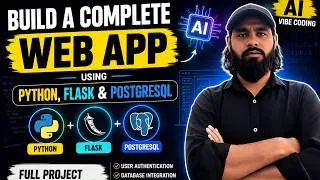 Thumbnail: Build a Complete Web App with Python, Flask & PostgreSQL Using AI | Vibe Coding Full Project