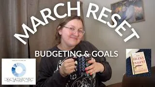 Thumbnail: MARCH 2026 RESET 💵 | goal setting, budget review & budget set up!
