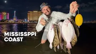 Thumbnail: Flounder Gigging at Night + Speckled Trout Fishing on the Mississippi Coast (Catch and Cook)