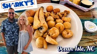 Thumbnail: Sharky’s Waterfront Restaurant & Marina in Ocean Isle, North Carolina for Amazing Seafood! 